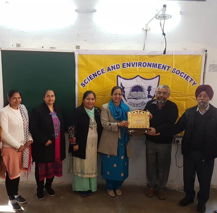 Addressing by Dr. M.S. Yadav ,Chairman Phy Deptt. KUK University on Digital Electronics,